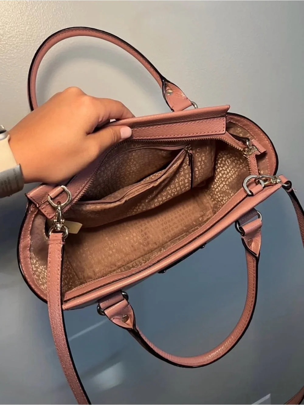kate spade structured satchel